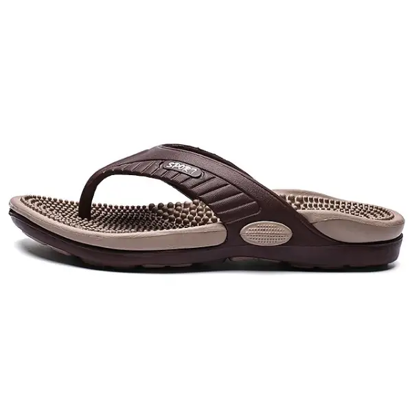 Men's Flip Flops Breathable Outerwear Trendy Beach Non-slip Sandals - Salolist.com 