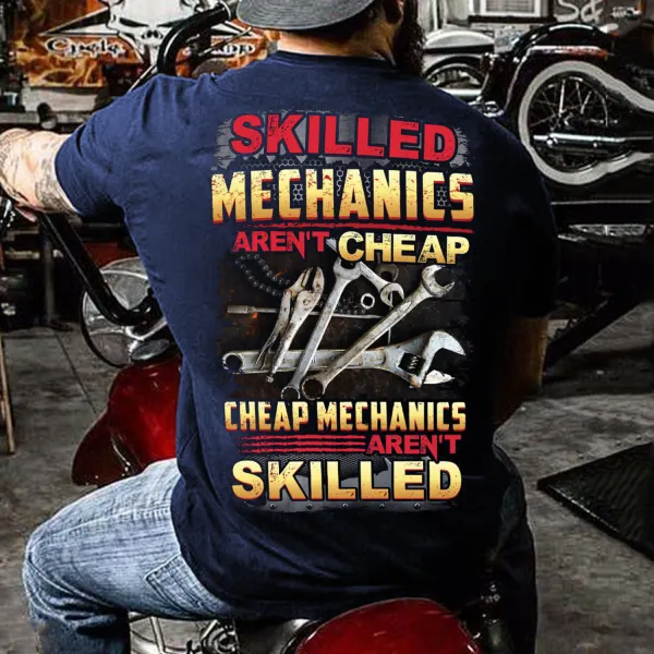 Mechanic Print Men's Short Sleeve T-Shirt - Wayrates.com 