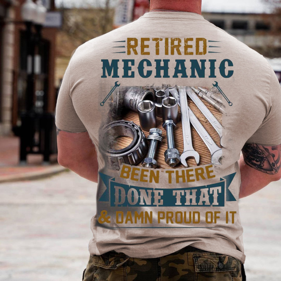 

Men's Mechanic Fun Print T-Shirt