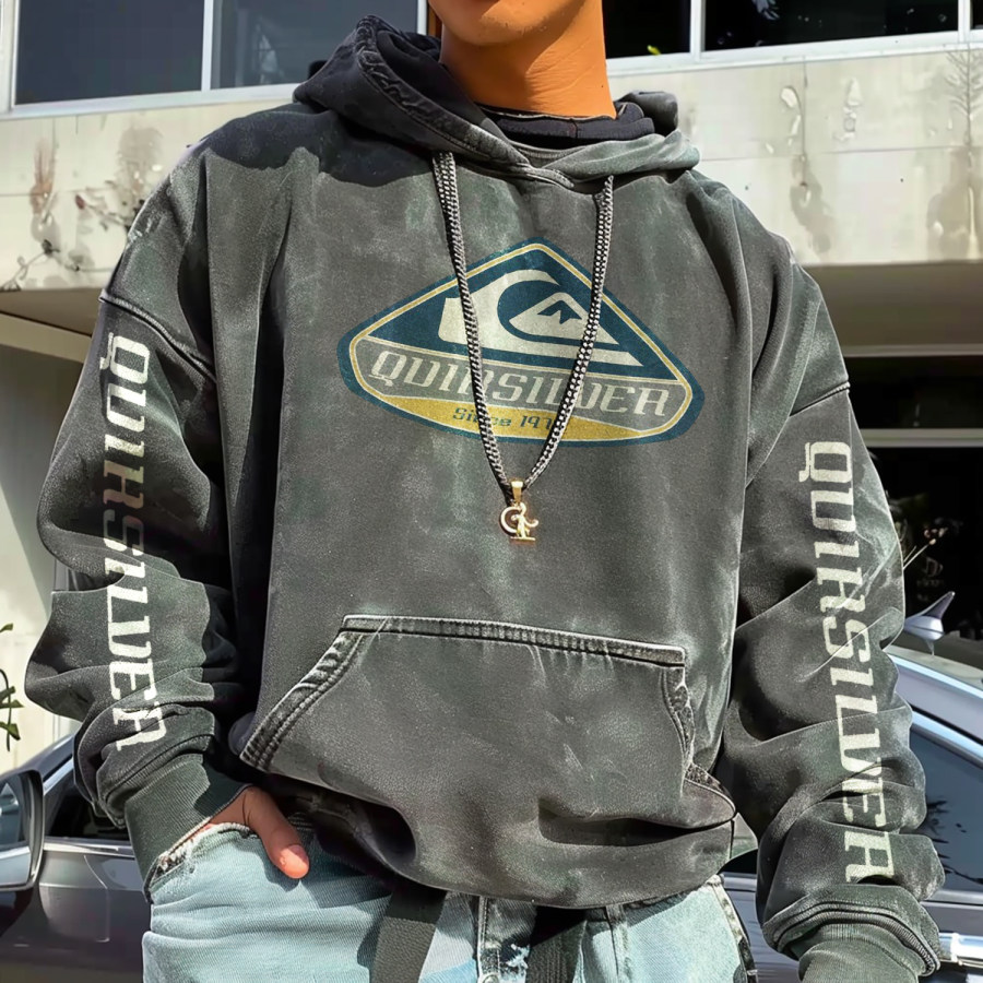 

Men's Streetwear Vintage Design Hoodie