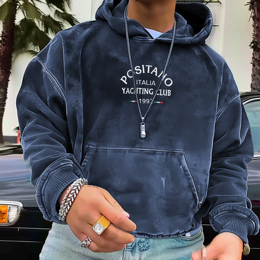 

Men's Club Print Oversized Hoodie