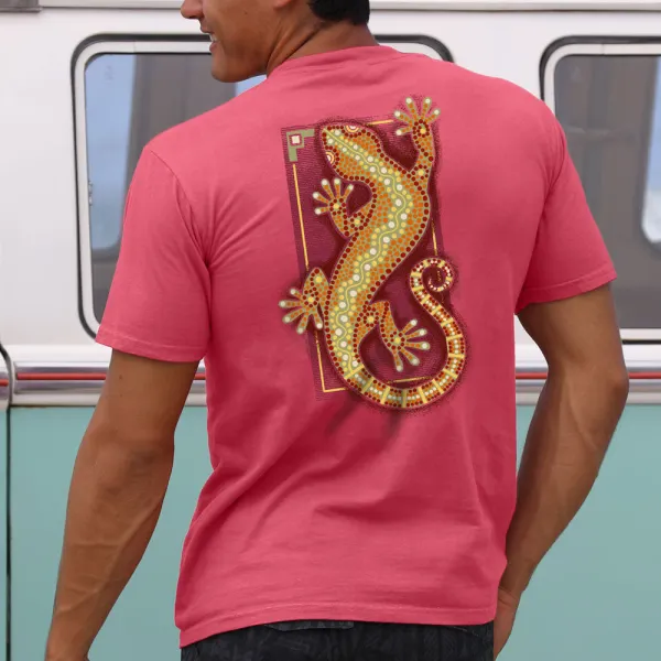 Southwest Gecko Crawl Short Sleeve Crewneck T-Shirt - Albionstyle.com 