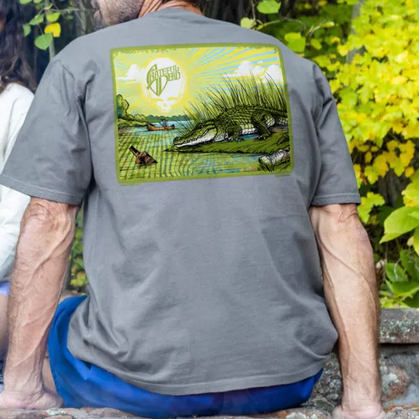Grateful Dead Alligator Short Sleeve Crewneck T-Shirt - Albionstyle.com 