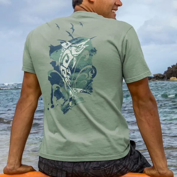 Tribal Strike Short Sleeve Crewneck T-Shirt - Albionstyle.com 