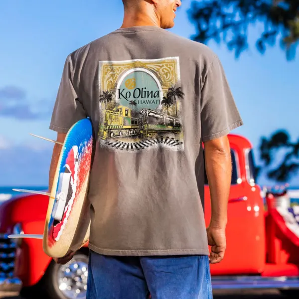 Koolina Train Short Sleeve Crewneck T-Shirt - Albionstyle.com 