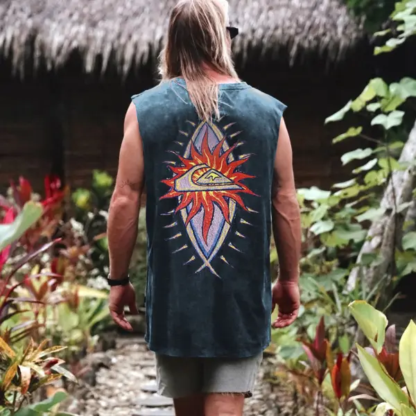Men's Vintage Surf Sleeveless Top - Albionstyle.com 