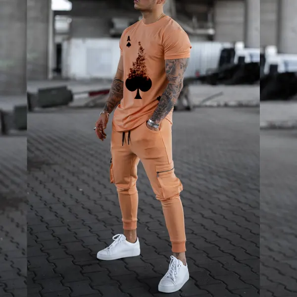 Mens apricot print suit - Leanarea.chimpone.com 