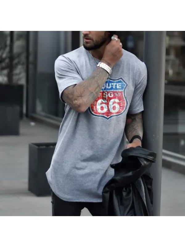 Trendy Route 66 T-shirt - Plazabery.chimpone.com 