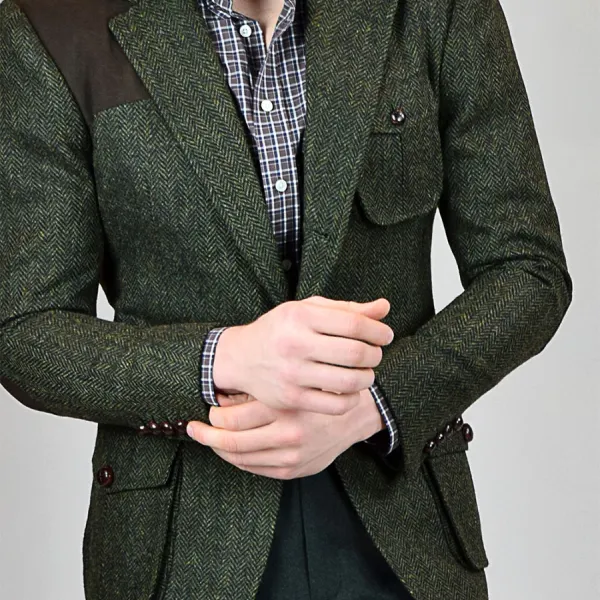 Men's Daily Machine Washable Cotton Long-sleeved Suit - Keymimi.com 