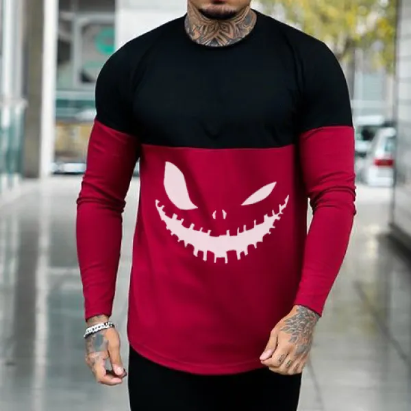 Halloween Color Matching Long-sleeved T-shirt - Honeylop.chimpone.com 