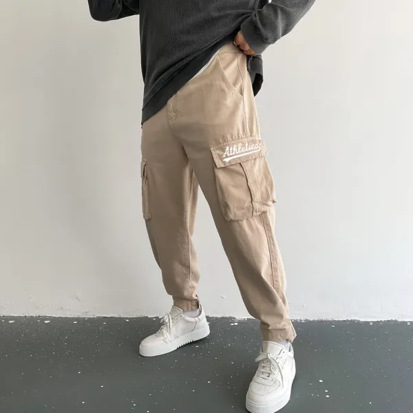 Men's Casual Loose Pocket Cargo Pants - Ootdyouth.com 