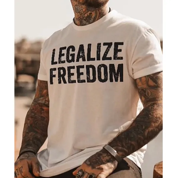 Legalize Freedom Printed T-shirt - Kalesafe.com 