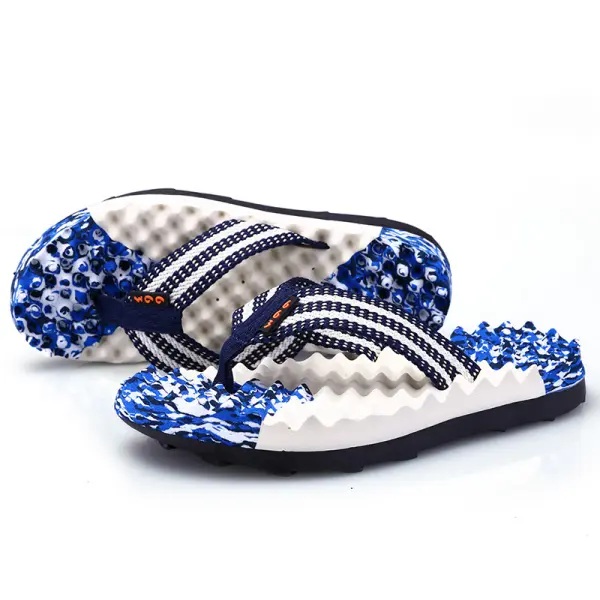 Men's Anti-Slip Massage Hawaiian Vacation Slippers - Menzfolk.com 