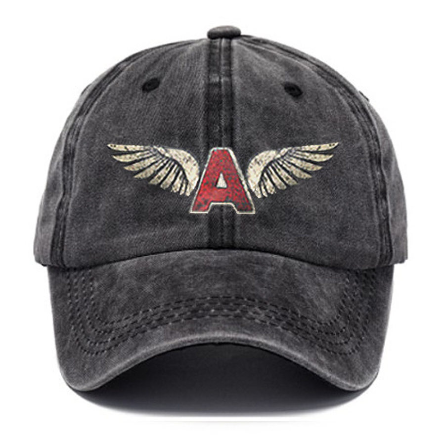 

Men's Angel Wings Print Racing Outdoor Cap