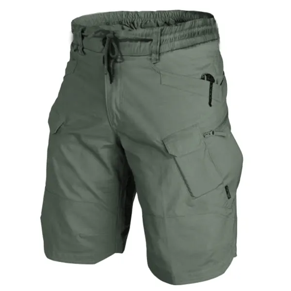 Men's Versatile Outdoor Tactical Elastic Drawstring Shorts - Elementnice.com 
