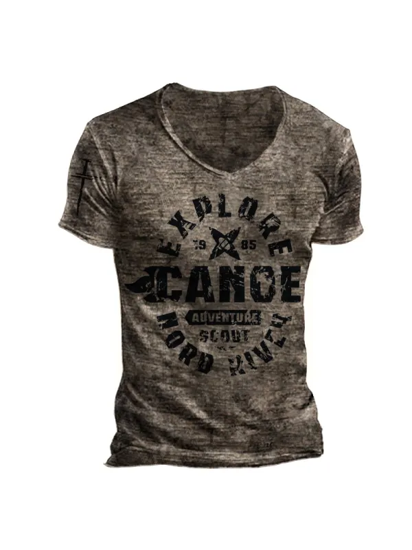 Mens Outdoor Tactical Dark Brotherhood Print T-shirt - Anrider.com 
