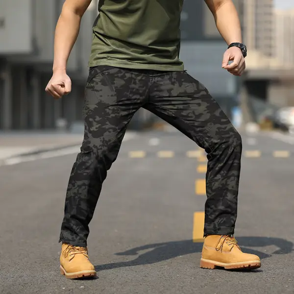 Men's Outdoor Tactical Plaid Fabric IX9 Trousers - Honeylop.chimpone.com 