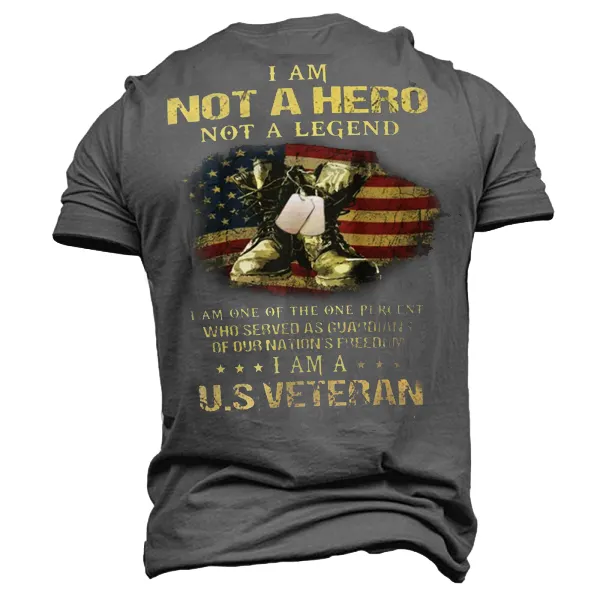 Men's US Veteran Cotton Short Sleeve Short Sleeve Cotton T-Shirt - Cotosen.chimpone.com 