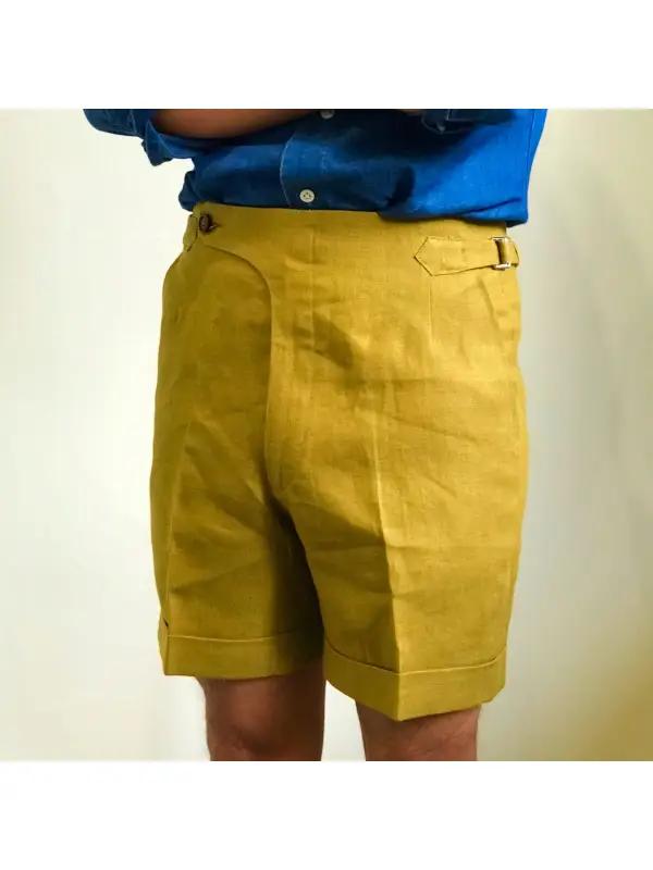 Gentleman Linen Shorts - Minicousa.com 