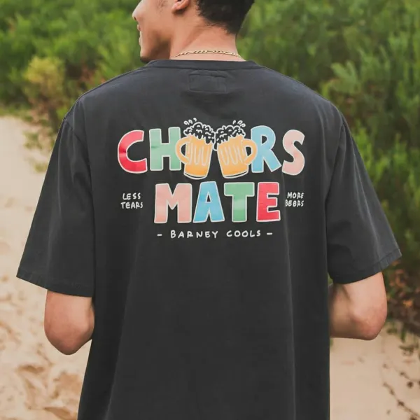 Mens Fashion Print Short Sleeve T-shirt - Keymimi.com 
