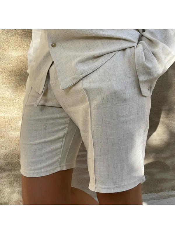 Linen Breathable Shorts - Aptkoi.com 