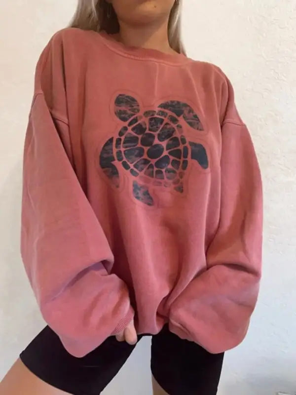 Womens Loose Sweatshirt Wq42 - Oasisjoy.com 