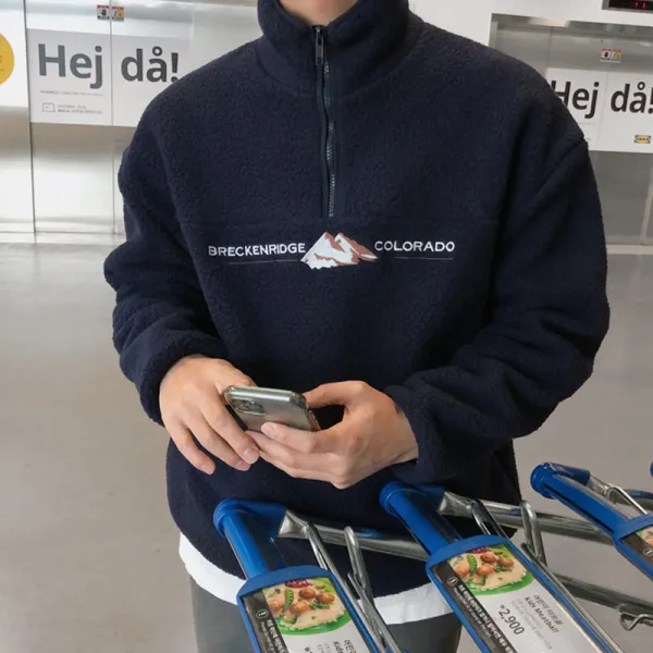 Mens Fleece Printed Casual Sweatshirt - Wayrates.com 