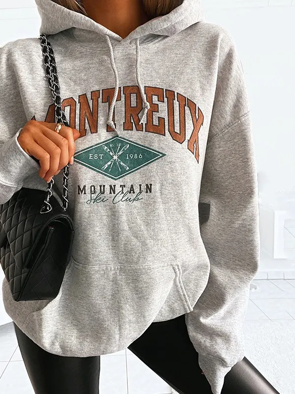 Women Hooded Letter Printed Fashion Sweatshirt RY55 - Oasisjoy.com 