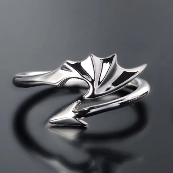 Dragon Evil Wing Open Band Ring - Mobivivi.com 