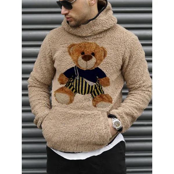 Cute Bear Lamb Wool Warm Sweatshirt - Localziv.com 