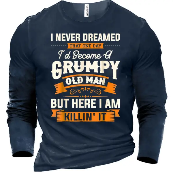 Grumpy Old Man Men's Cotton T-shirt 