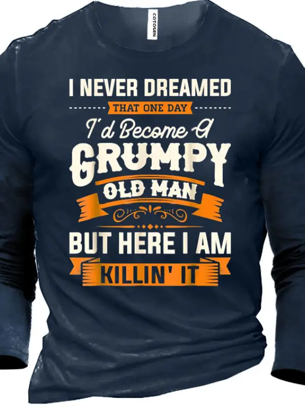 Grumpy Old Man Men's Cotton T-shirt 