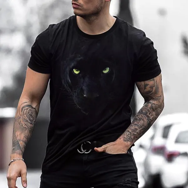 Fashion Black Mens T-shirt - Leanarea.chimpone.com 