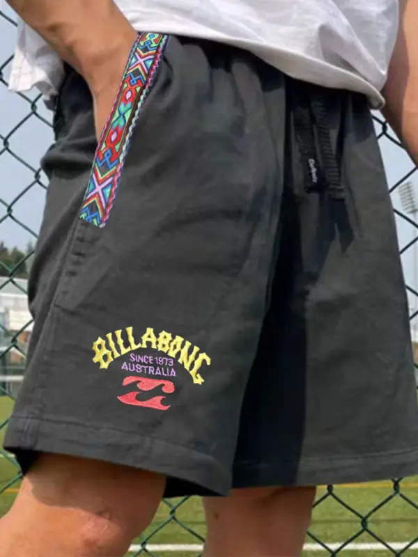 Unisex Vintage Holiday Surf Shorts - Menwyx.com 