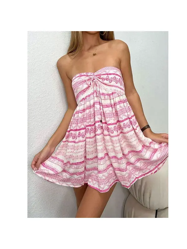 Bohemian Mini Dress - Cominbuy.com 