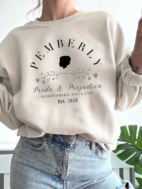 Pemberley Sweatshirt, Pemberley, Pride & Prejudice Sweater - Viewbena.com 