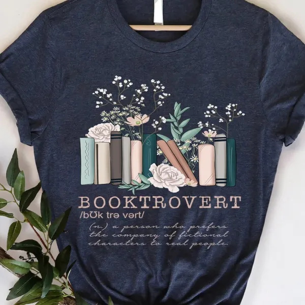 Booktrovert Book Lovers T-shirt - Wayrates.com 