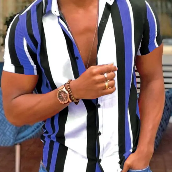 Fashion Striped Holiday Shirt - Mobivivi.com 