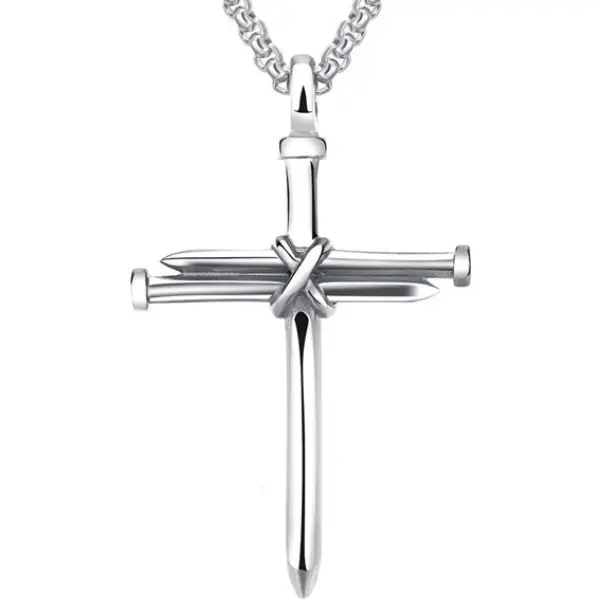 Pendentif Collier Simple Croix Pour Hommes - Faciway.com 