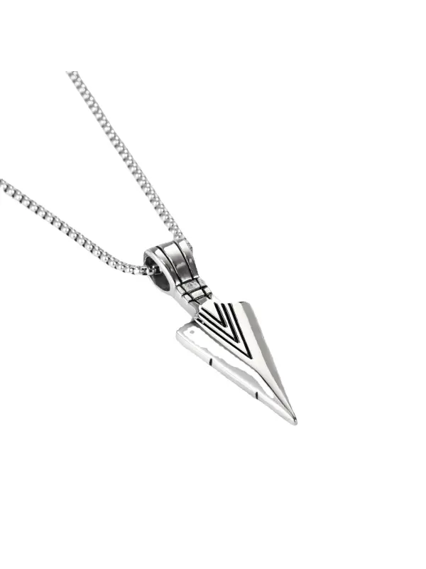 Retro Ium Triangle Arrow Necklace - Aptkoi.com 