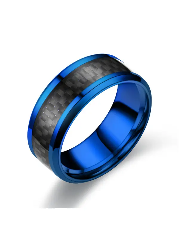 Fashion Carbon Fiber Ring - Aptkoi.com 