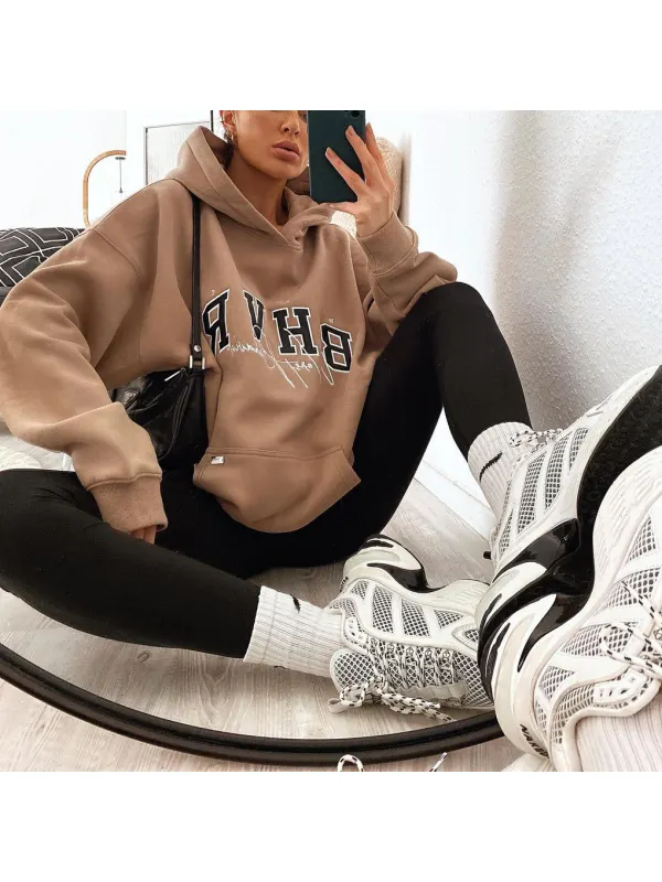 Vintage Loose long sleeve sweatshirt - Ootdmw.com 
