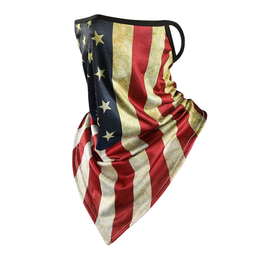 

American Flag Ice Silk Sunscreen Mask