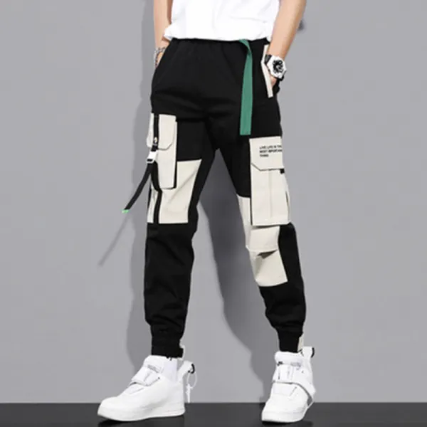 Casual Patchwork Pocket Pants - Burstarsunshine.com 