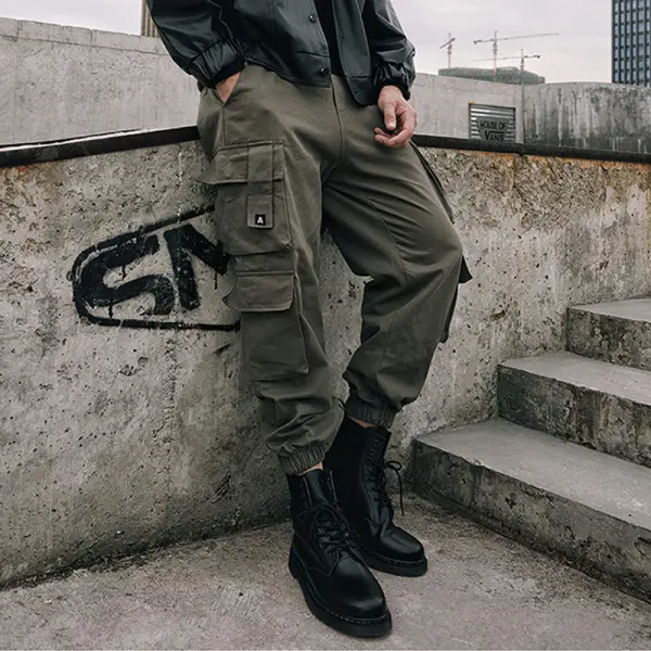 Mens Hip-hop Skill Style Street Girdle Overalls - Craftshock.com 