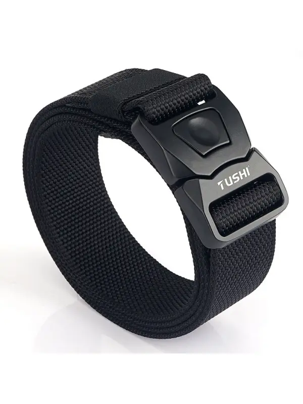 Men's Outdoor Tactical Quick Buckle Belt CS Field Training Nylon Outer Belt - Anrider.com 