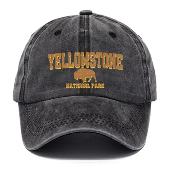 Yellowstone National Park Men's Vintage Washed Hat Only $9.89 - Wayrates.com 