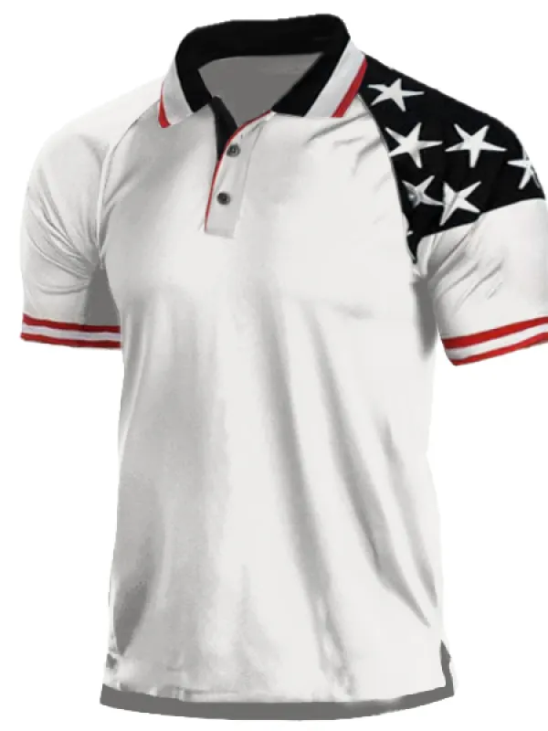 Men's Print Pique Polo Shirt - Pragmaace.com 