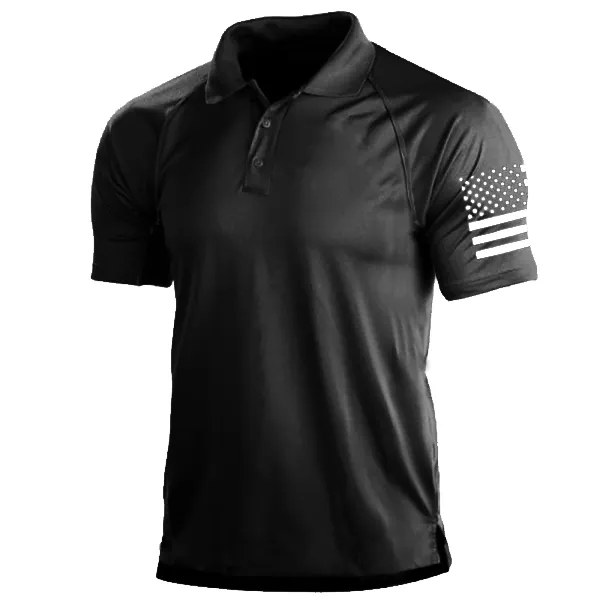 Mens Patriotic Classic Polo Shirt - Elementnice.com 