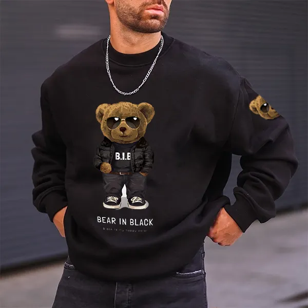 Teddy Bear Men's Casual Sweatshirt - Albionstyle.com 